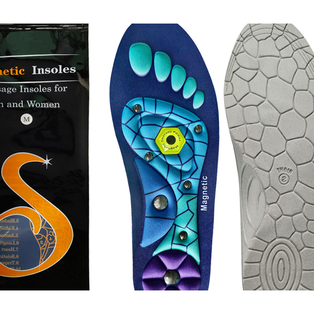 Magnetic Massage Insoles, New Foot Acupoint Magnetic Therapy Health Care Arch Pads, Sweat-absorbing Breathable_voghion.com