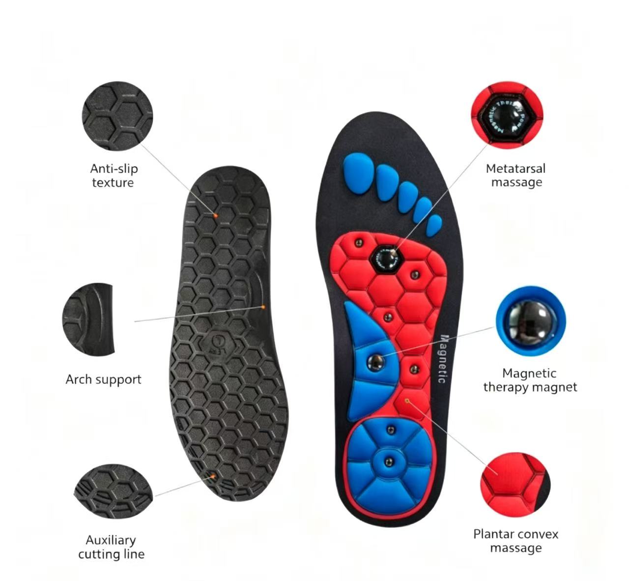 Palmilhas de massagem com absorção de choque para desporto_voghion.com