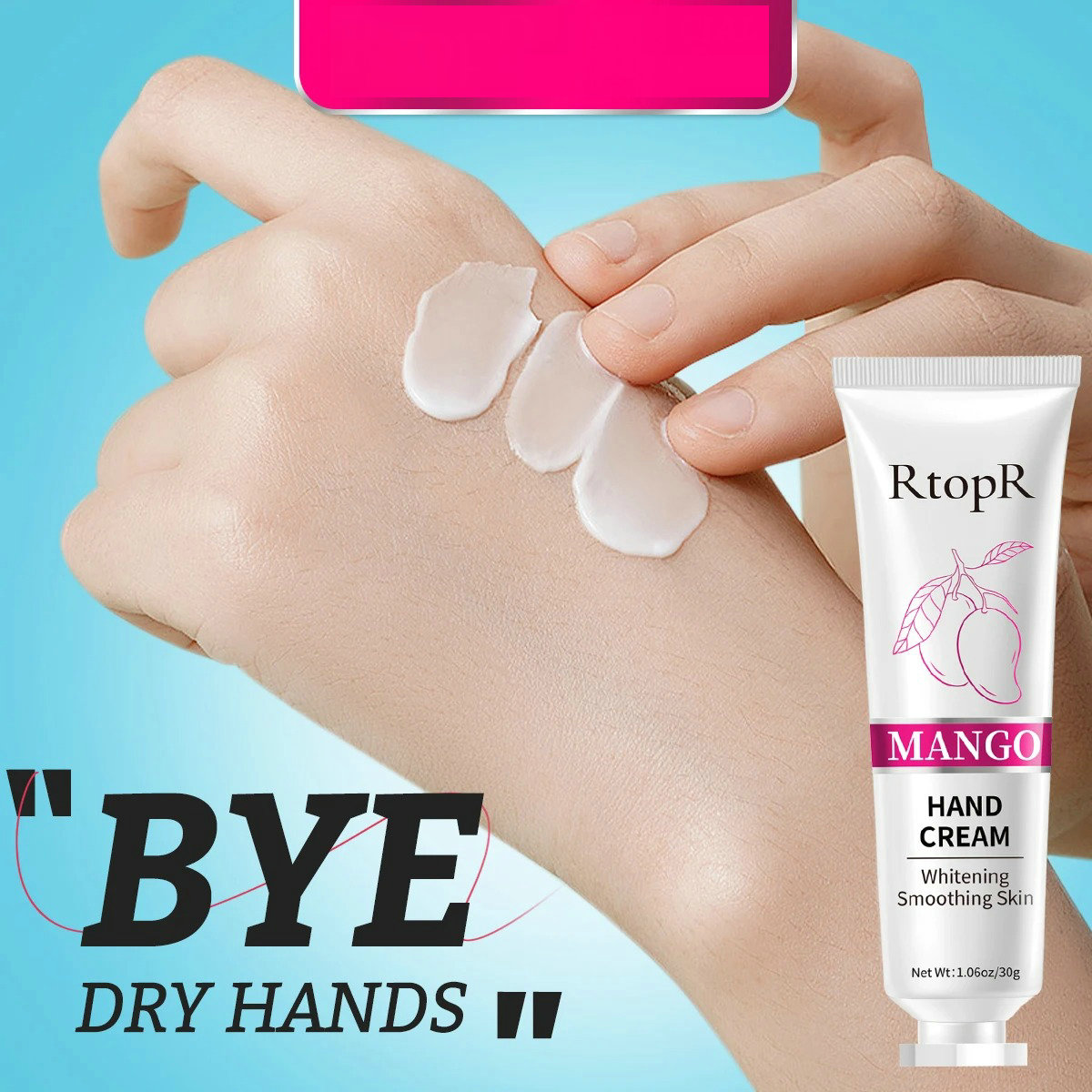 Mango Hydraterende Handcrème Hyaluronzuur Whitening Verbetert Rimpels Herstelt Doffe Ruwe Volledige Elasticiteit Voedende Handhuid_voghion.com