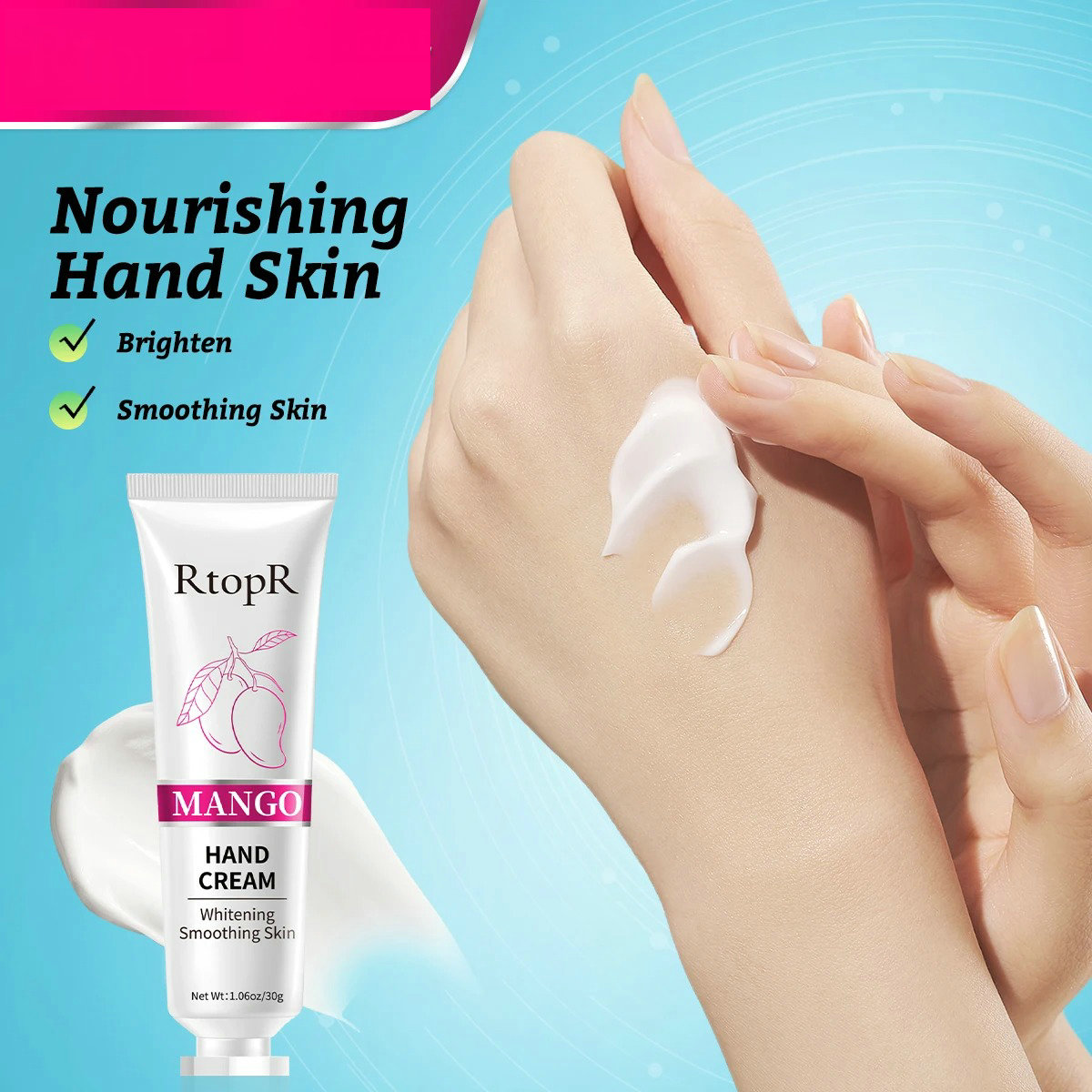 Mango Hydraterende Handcrème Hyaluronzuur Whitening Verbetert Rimpels Herstelt Doffe Ruwe Volledige Elasticiteit Voedende Handhuid_voghion.com