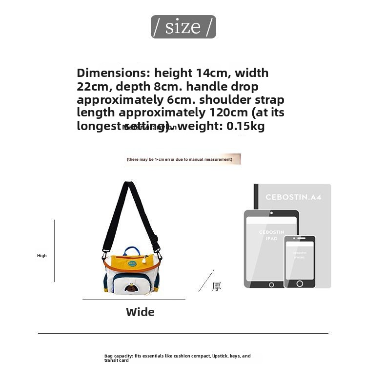 Borsa a tracolla a contrasto donna borsa a mano multifunzionale_voghion.com