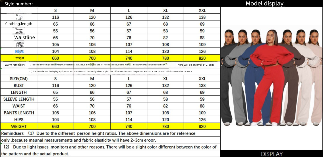 211468 Autumn/Winter New European And American Solid Color Loose Long Sleeve Round Neck Women's Fashion Casual Wide-Leg_ecoleips.com