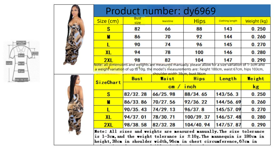 DY6969 European And American Women's Clothing Foreign Trade Wholesale Strapless V-neck Mid-length Sleeveless_ecoleips.com