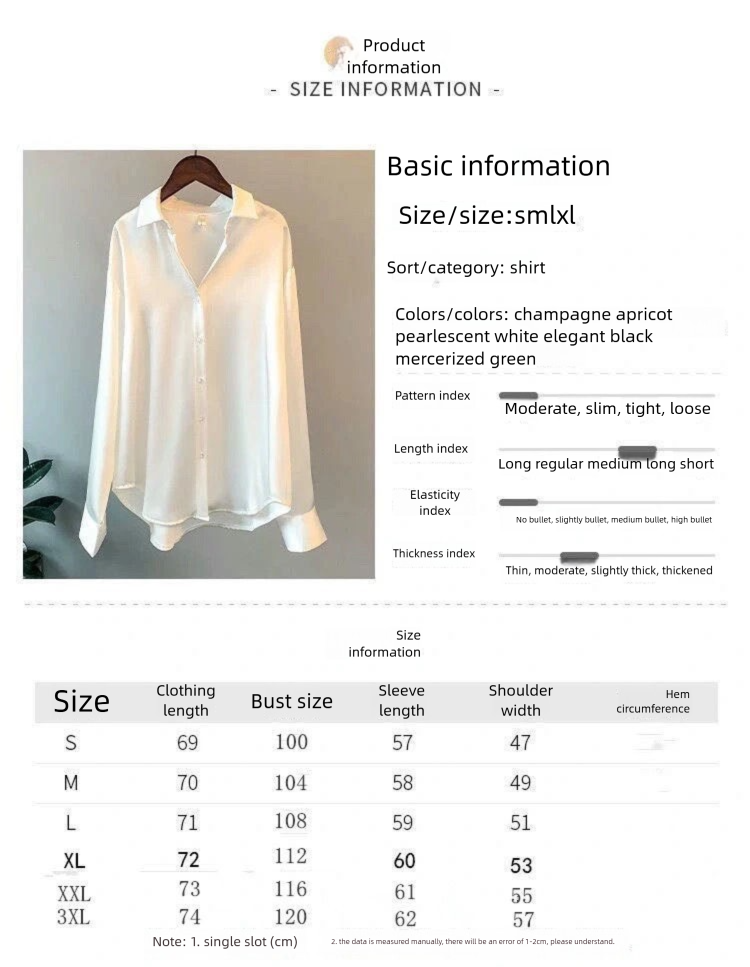 Long-sleeve Satin For Women 2026 Spring Autumn Versatile Drape Top With Vintage Design And Niche Hong Kong Style Shirt_ecoleips.com