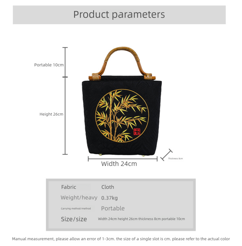 New Large Capacity Embroidered Women's Bag Commuter Bag Women's Bag Handbag_voghion.com