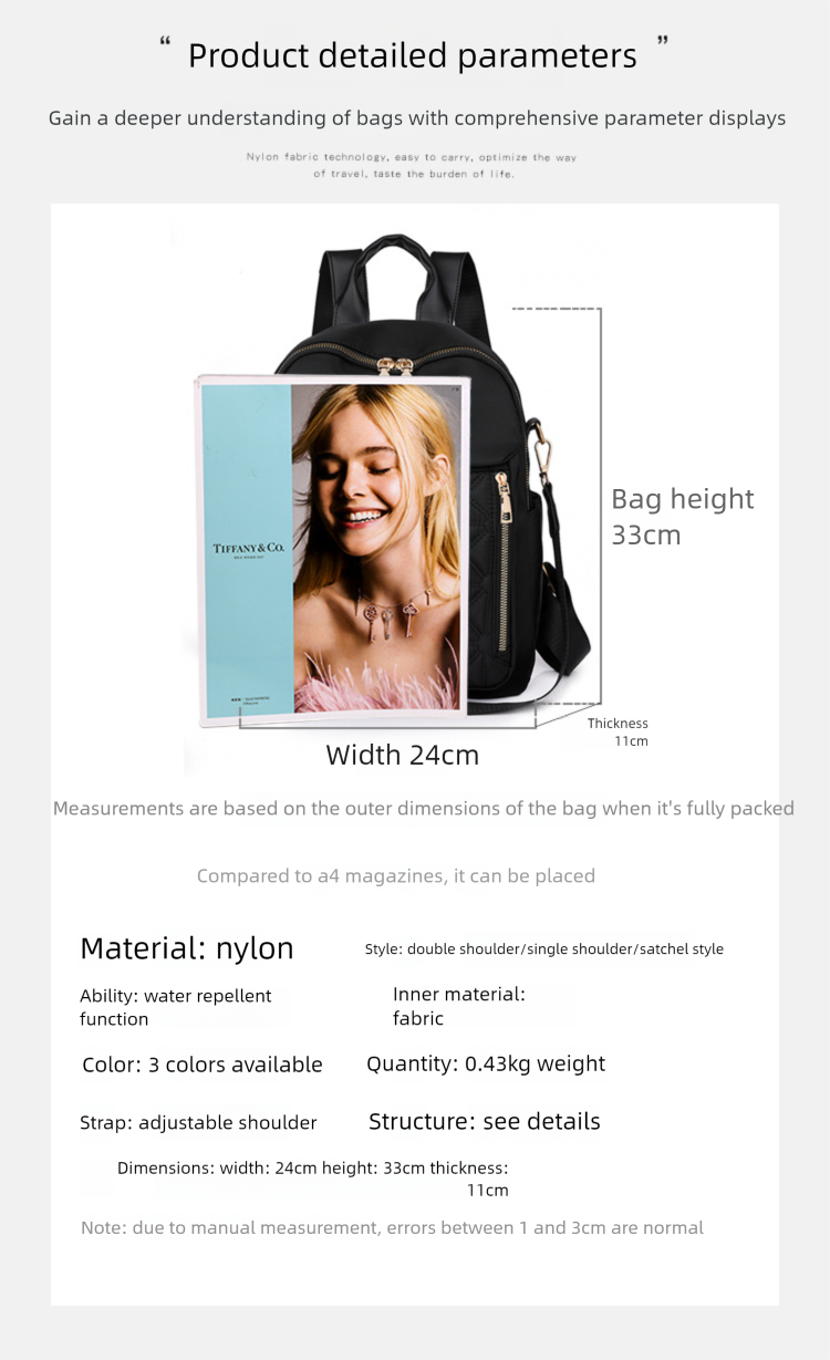 Backpack Women's New Style Women's Backpack Versatile Large Capacity Waterproof Travel Backpack_voghion.com