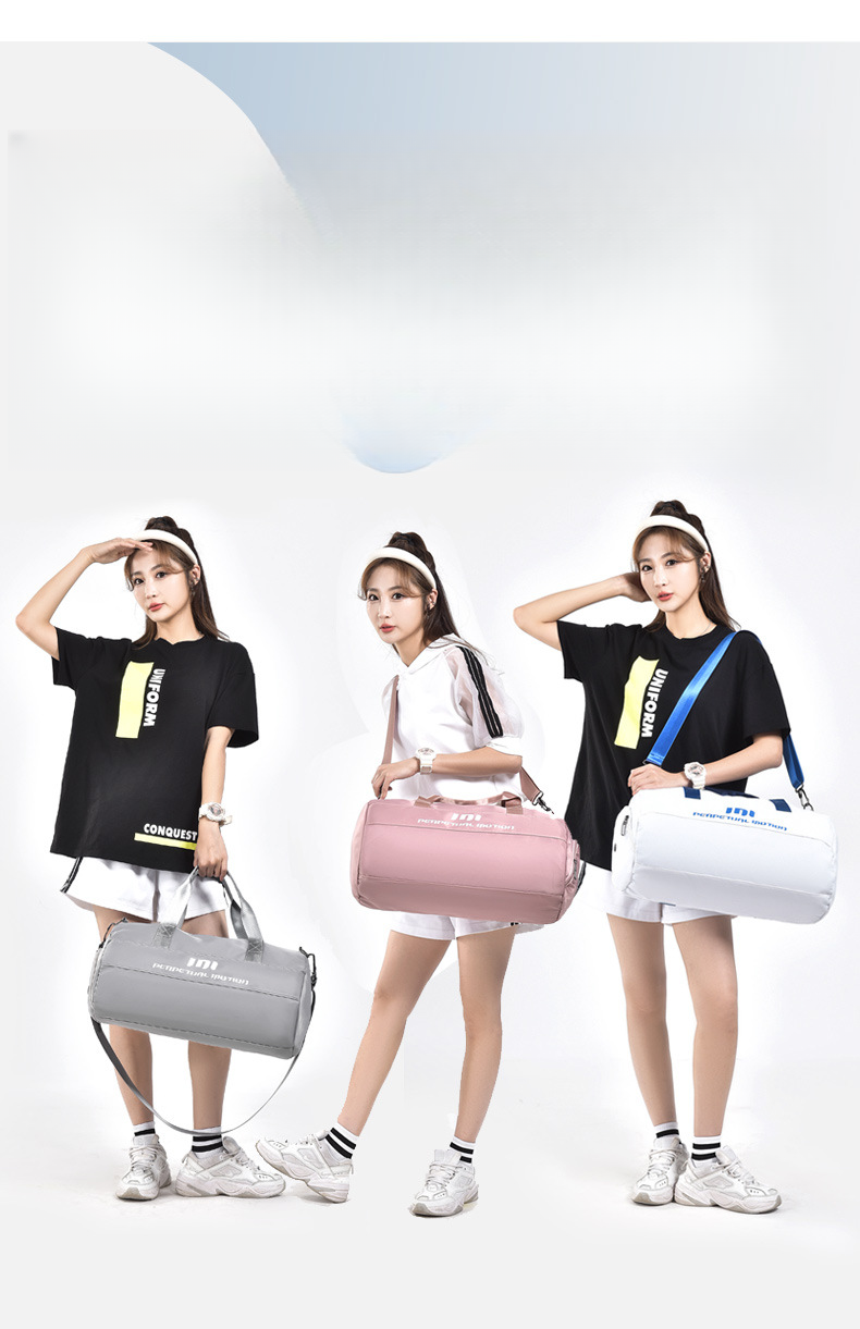 New Fitness Bag With Dry Wet Separation, Exercise Bag, Yoga Crossbody Bag, Large Capacity Gym Training Bag, Small Travel Bag_voghion.com