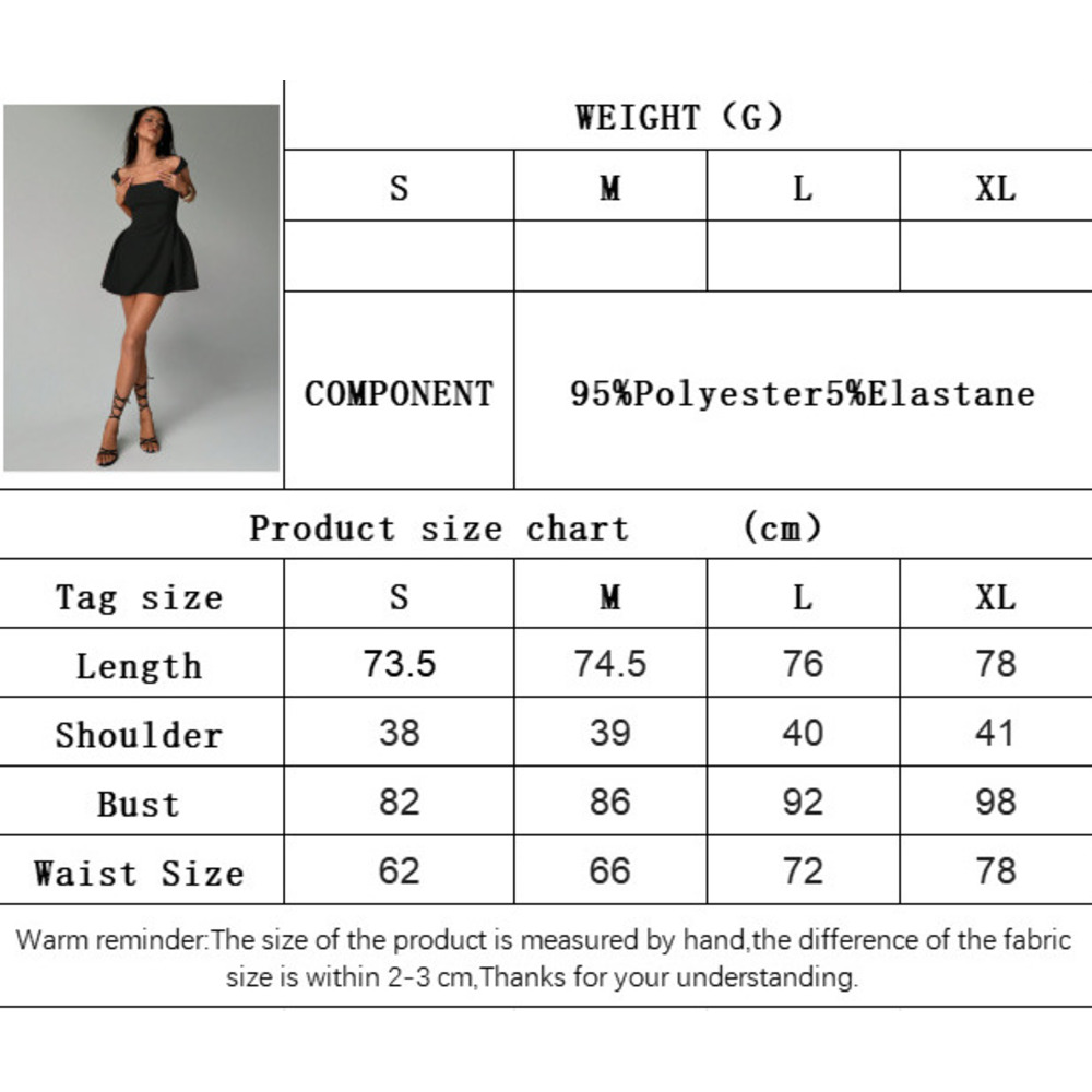 Cross-Border Women's Fashion 2026 Spring Summer New Sexy Elegant Square Neck Sleeveless Strap Slim Short Dress_ecoleips.com