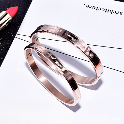 Bracciali di coppia alla moda per uomo e donna in acciaio_voghion.com