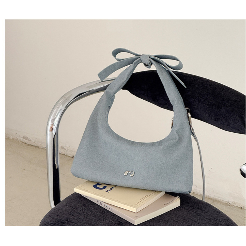 Borsa a mano da donna Bowknot Nicole Design, borsa a tracolla a mezzaluna_voghion.com