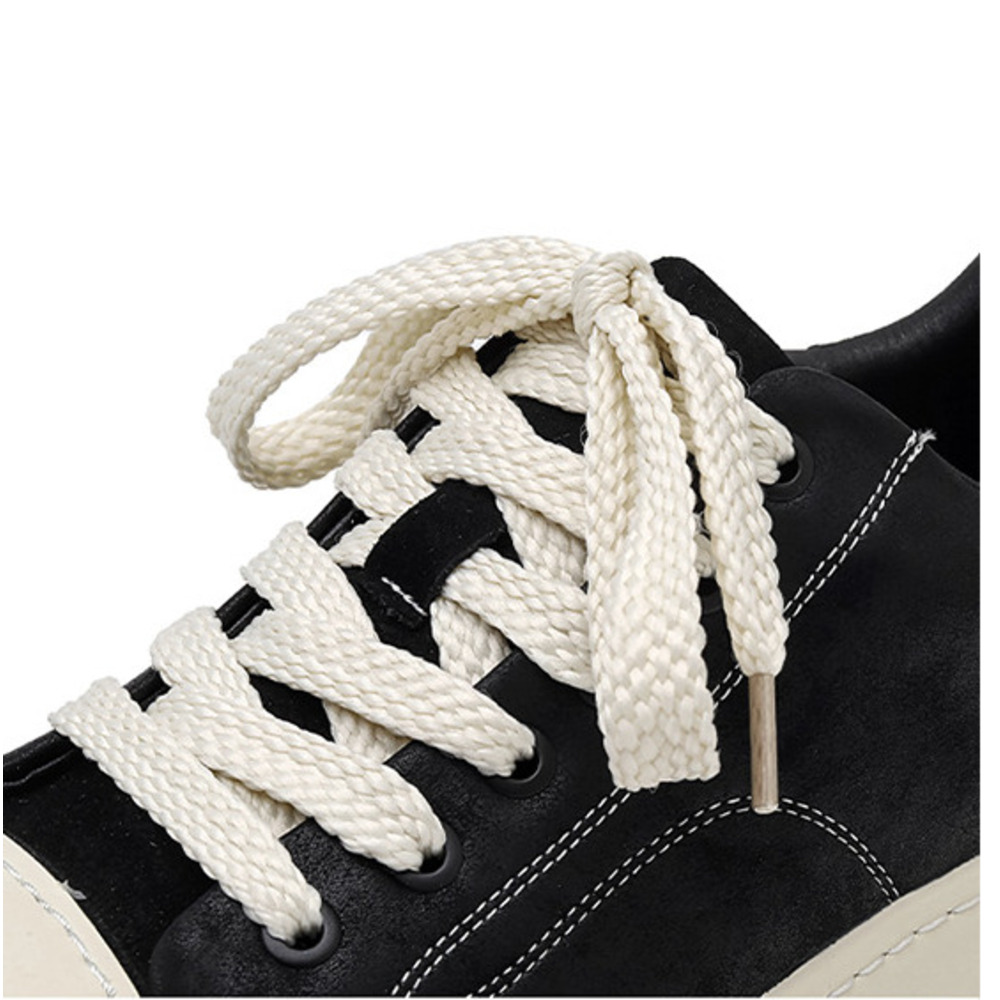 Men's Casual Sports Shoes Wide Toe Derby Black And White Thick Sole Elevator Shoes 2025 Autumn/Winter New Style Fashionable And Versatile_voghion.com