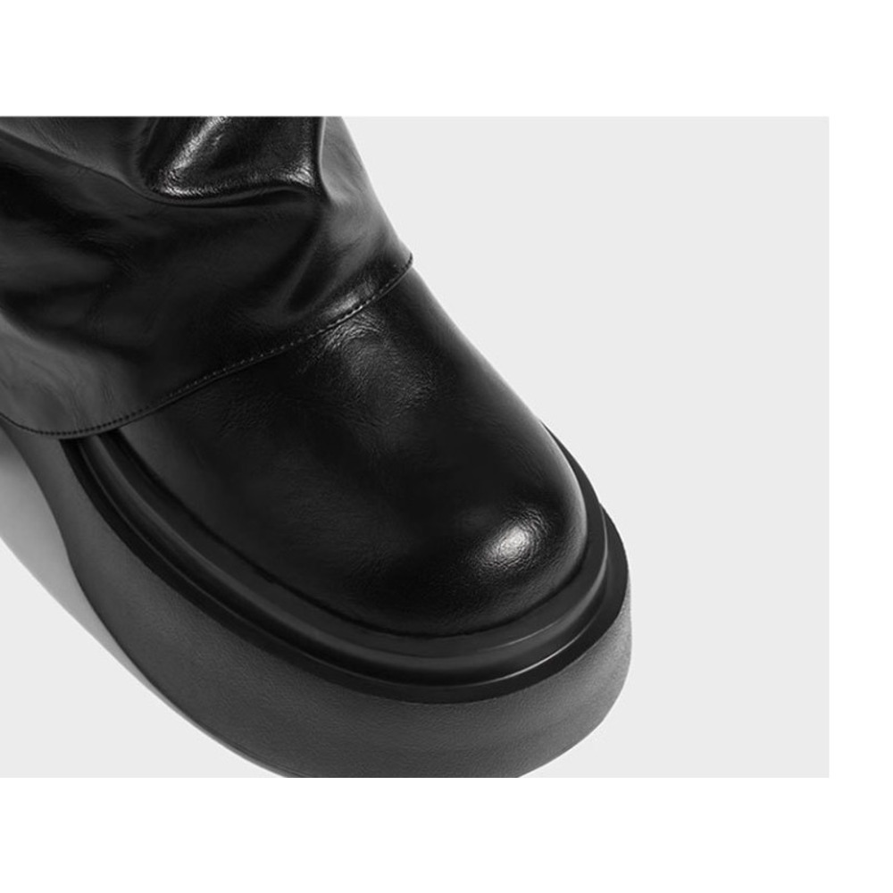 Pantaloncini da donna autunno/inverno 2025 con fibbia e cerniera laterale, stile hot girl alla moda e alla moda, design rialzato con suola spessa._voghion.com