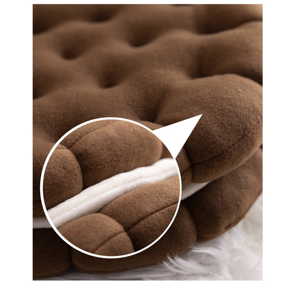 Bay Window Plush Sofa Sandwich Cushion Oreo Bedside Car Lumbar Support Cookie Pillow_voghion.com