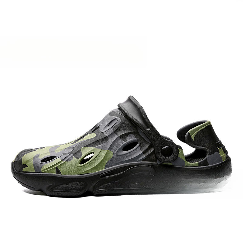 Sommersandalen für Herren mit dicker Sohle, rutschfest, perforiertes, atmungsaktives Mesh für Jugendliche, angenehm zu tragen_voghion.com