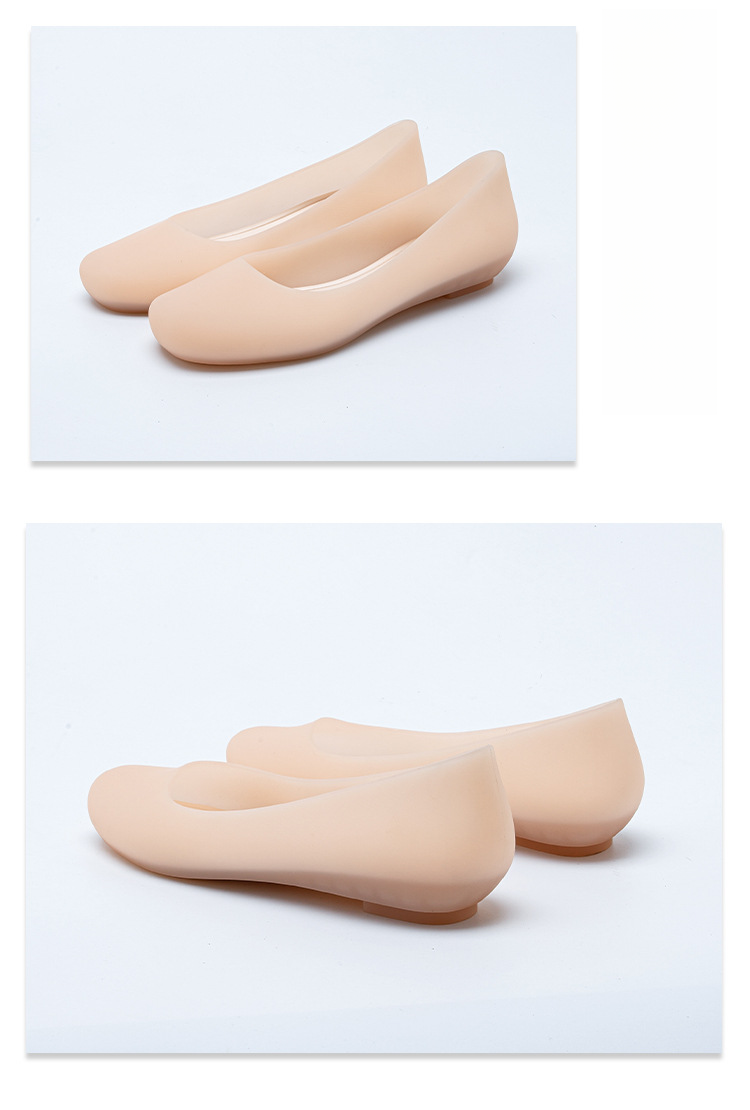 2025 kesän uudet läpinäkyvät litteät korkokengät hyytelösandaalit ulkoiluun, kevyet rantakengät, yksikerroksiset muoviset vedenpitävät kengät_voghion.com