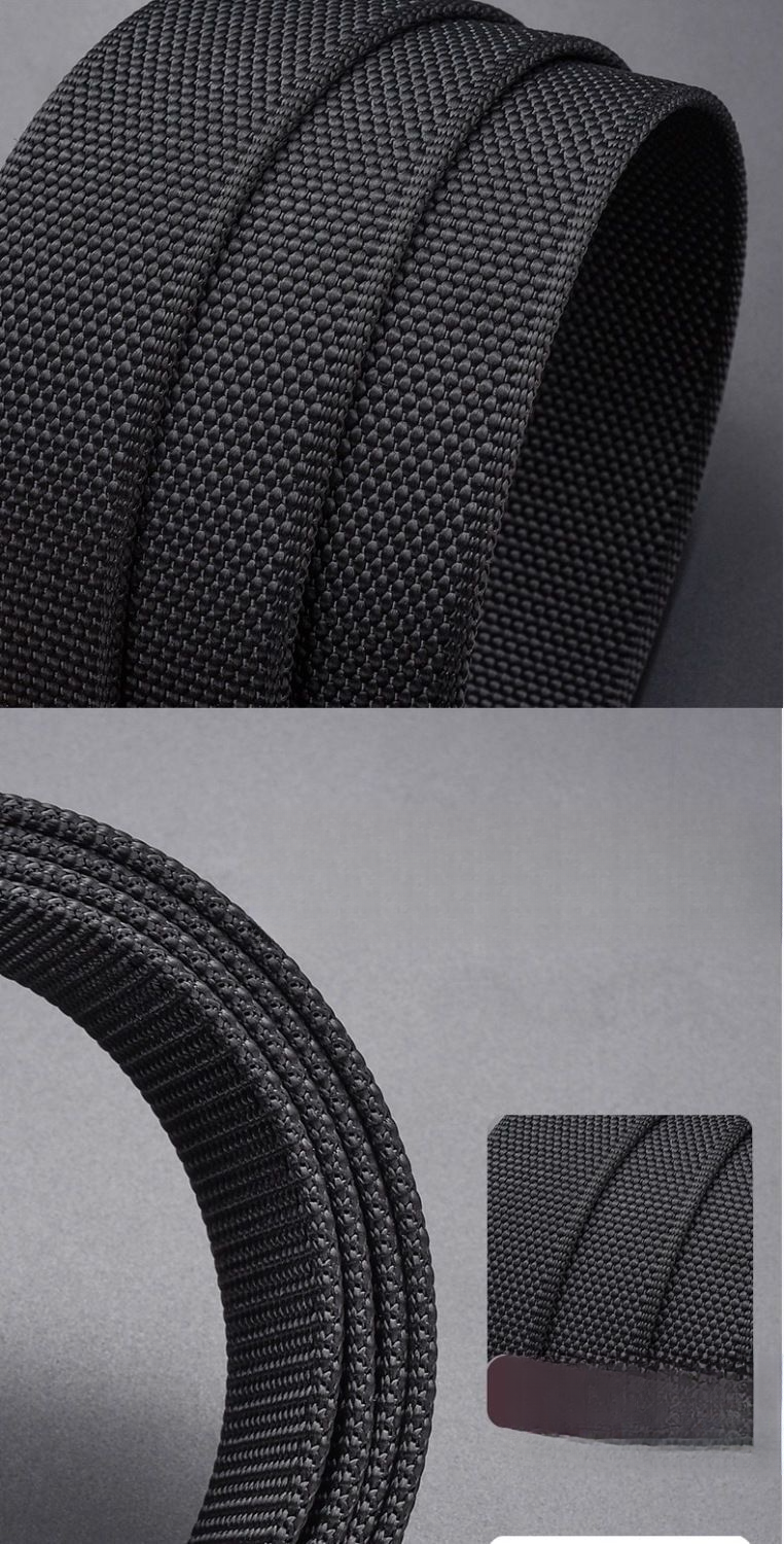 Nylon Automatic Buckle Belt, Outdoor Workwear, Tactical Pants, Military Training Belt, Men's_voghion.com