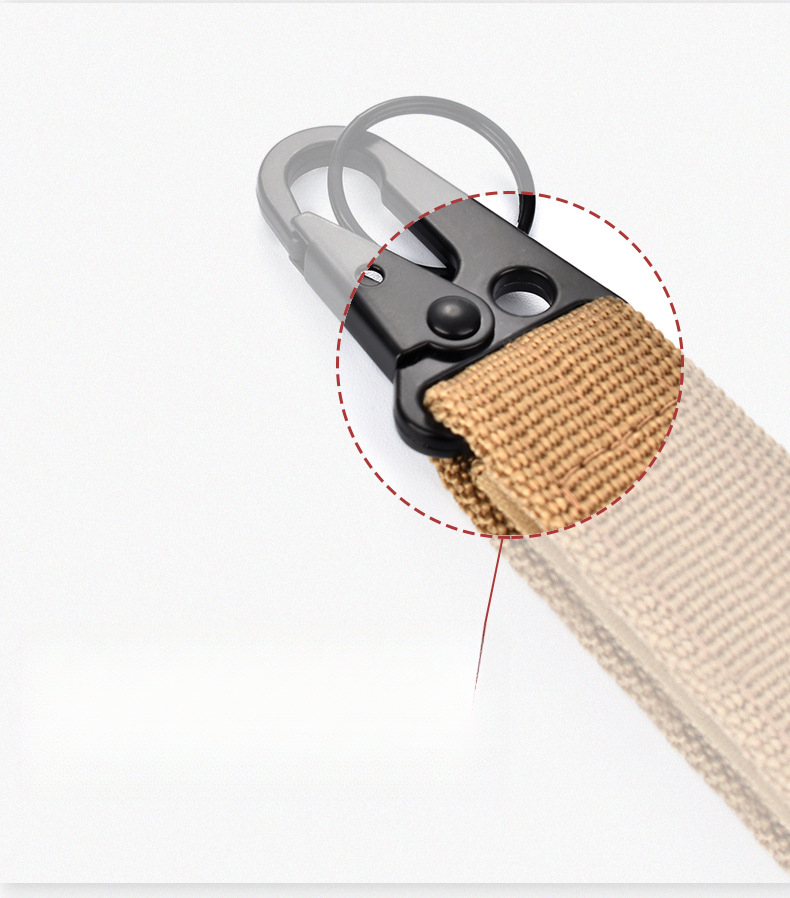 Nylon Webbing Mountaineering Hawksbill Hook Buckle Multifunctional Belt Keychain_voghion.com