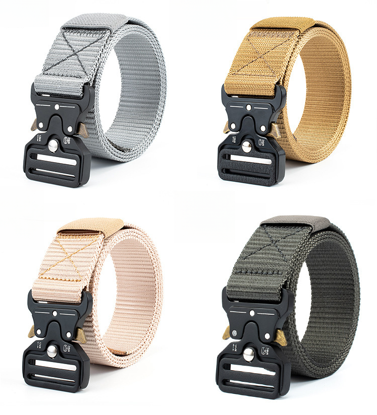Funktioneller taktischer Nylon-Gürtel für Herren aus New Wave Work Canvas für Spezialkräfte im Freien_voghion.com