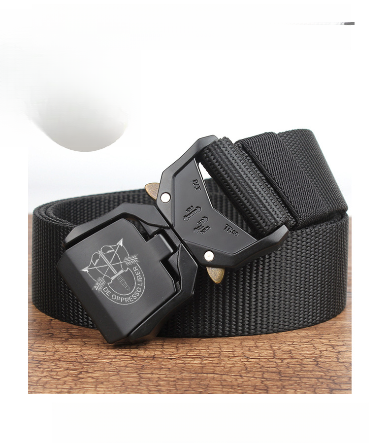Ceinture en toile pour pantalon de travail tactique en nylon tressé pour homme, accessoire d'entraînement militaire, audiophile, pour étudiant_voghion.com