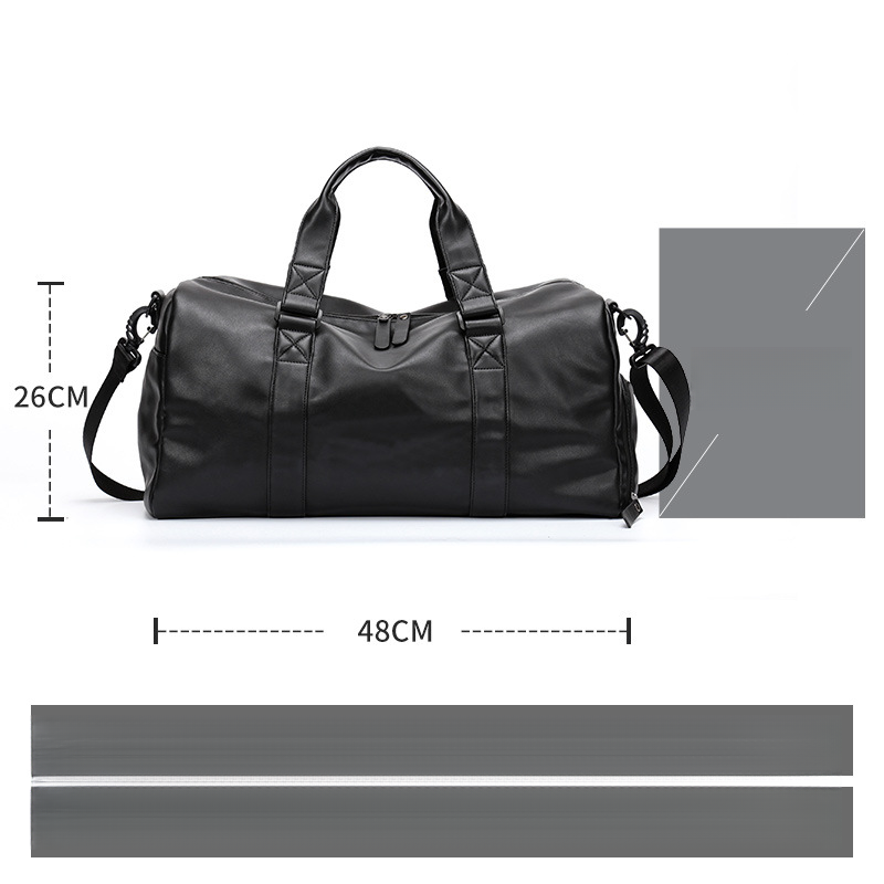 Borsa a mano impermeabile da uomo, borsa da viaggio casual e alla moda, borsa sportiva in pelle per uso bagnato e asciutto_voghion.com