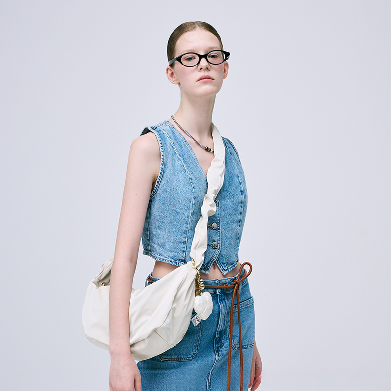 Borsa a tracolla tote hobo coreana media Saddle Dumpling 2025, nuova moda primavera ed estate, versatile, casual, quotidiana, semplice_voghion.com