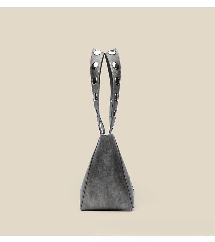 new Oil Waxed Leather Handbag Single Shoulder Elegant Multi-functional Commuter Women's Bag_voghion.com