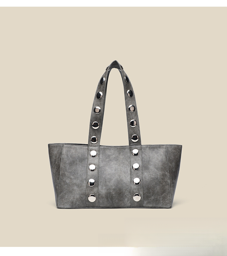 new Oil Waxed Leather Handbag Single Shoulder Elegant Multi-functional Commuter Women's Bag_voghion.com