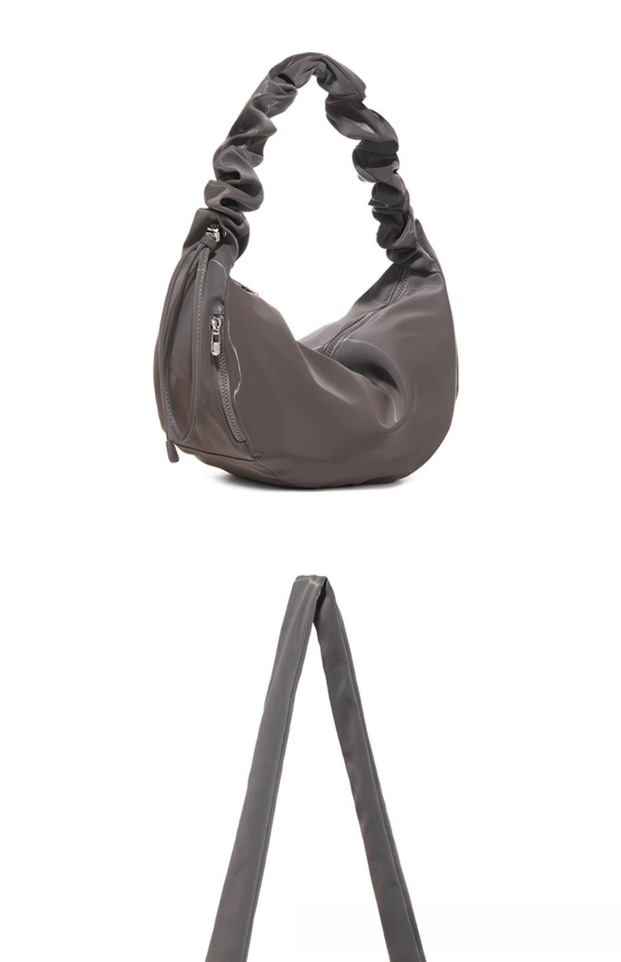 Borsa a tracolla tote hobo coreana media Saddle Dumpling 2025, nuova moda primavera ed estate, versatile, casual, quotidiana, semplice_voghion.com