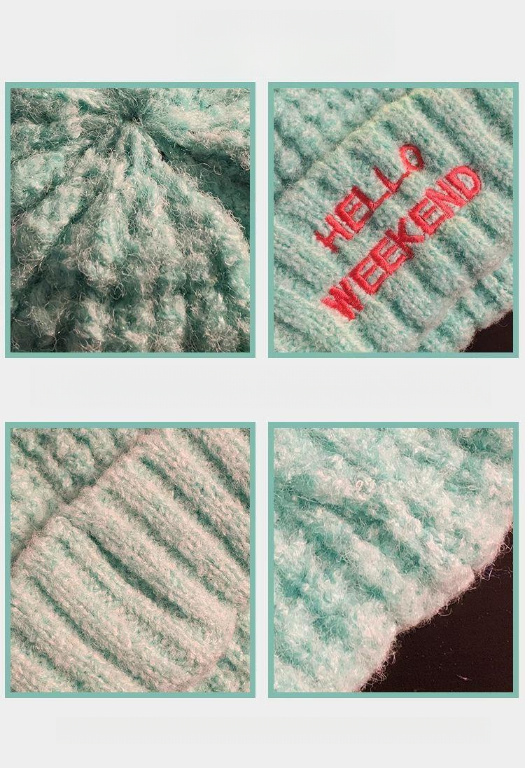 2025 Autumn/Winter Women's Letter Knitted Wool Hat Multifunctional Warm Face-Slimming Headscarf Fashion Style_voghion.com