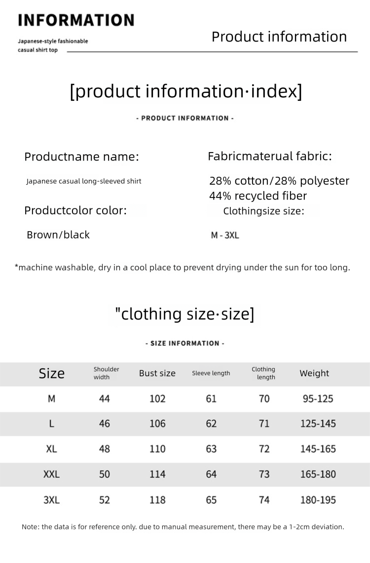 Camicia a maniche lunghe a righe retrò per uomo, alla moda e versatile, top ampio e casual._voghion.com