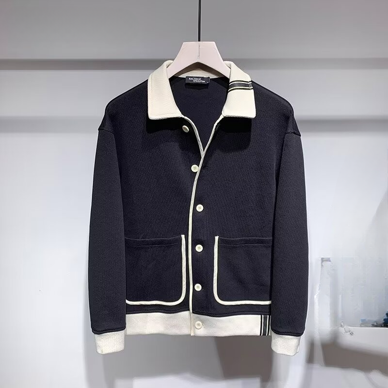 Nuovo giubbotto sportivo da uomo invernale alla moda, versatile, alla moda, da baseball a righe, da teppista di strada_voghion.com