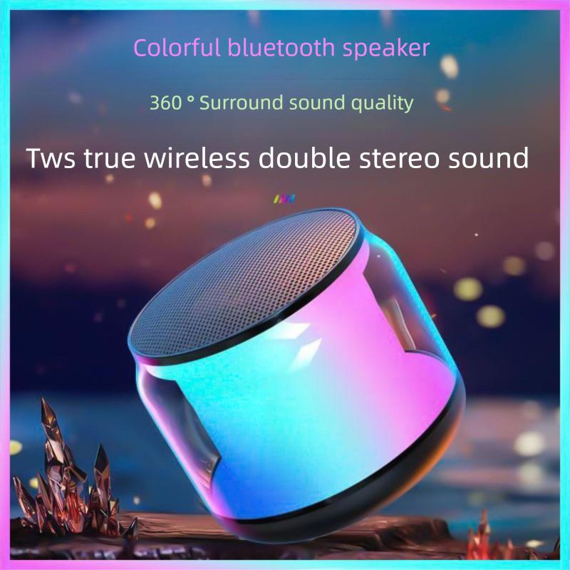 Altoparlante Bluetooth piccolo, colorato, wireless, regalo aziendale, subwoofer portatile ricaricabile per esterni_voghion.com
