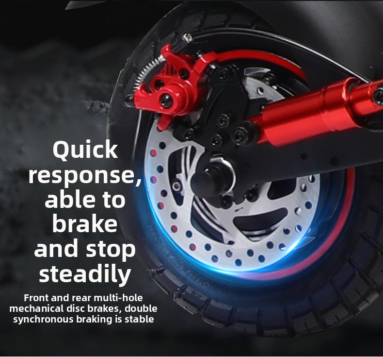 J01 Monopattino elettrico pieghevole fuoristrada con doppio assorbimento degli urti e sedile_voghion.com