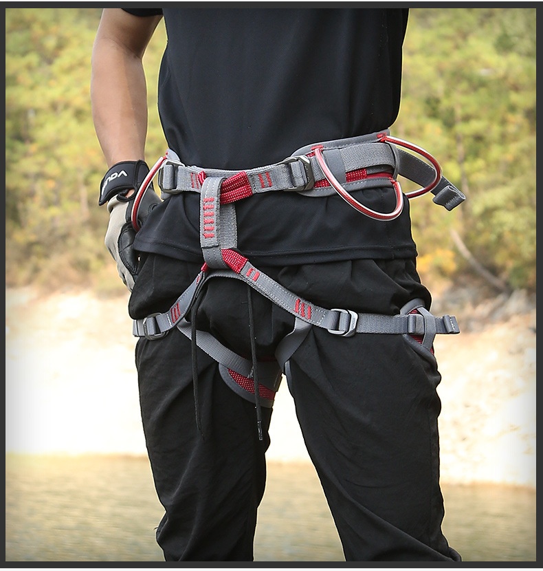 New Chinese Syle Comforable Muli-Funcional Fully Adjusable Mounaineering Rock Climbing Rappelling Safey_voghion.com