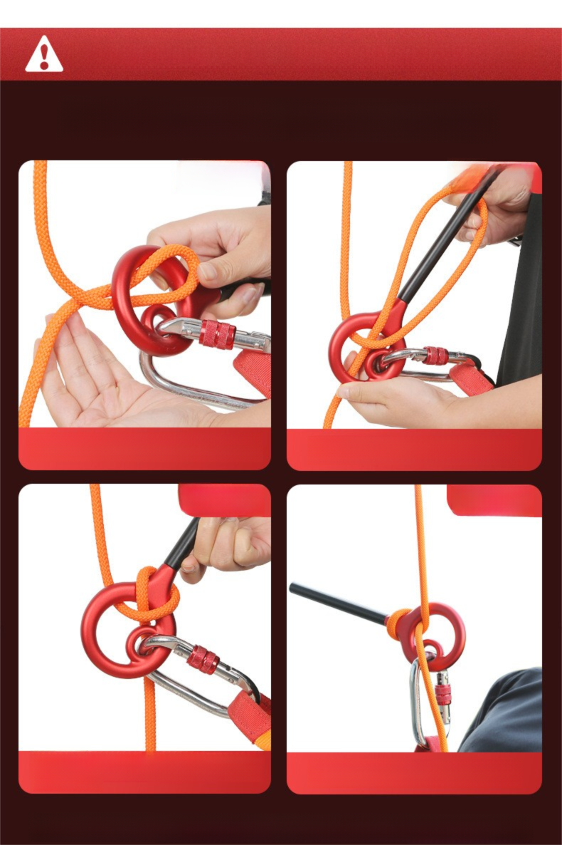Xinda 9-Word 8-Word Ring Upgraded Rapid Equipment Climbing Gear Slow Rope Descender_voghion.com