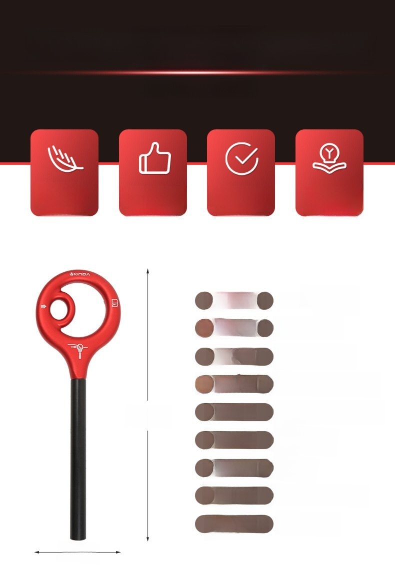 Xinda 9-Word 8-Word Ring Upgraded Rapid Equipment Climbing Gear Slow Rope Descender_voghion.com