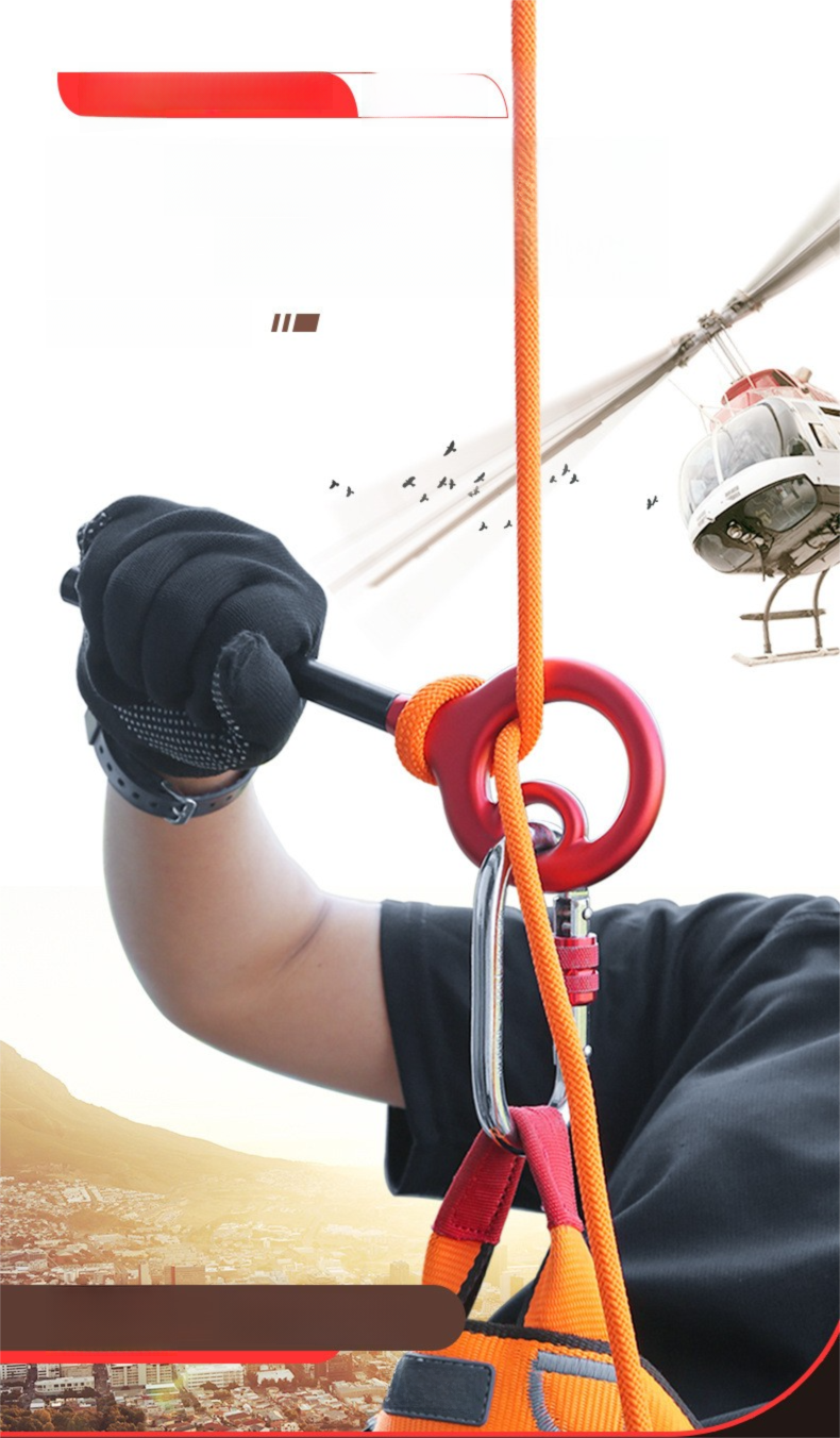 Xinda 9-Word 8-Word Ring Upgraded Rapid Equipment Climbing Gear Slow Rope Descender_voghion.com