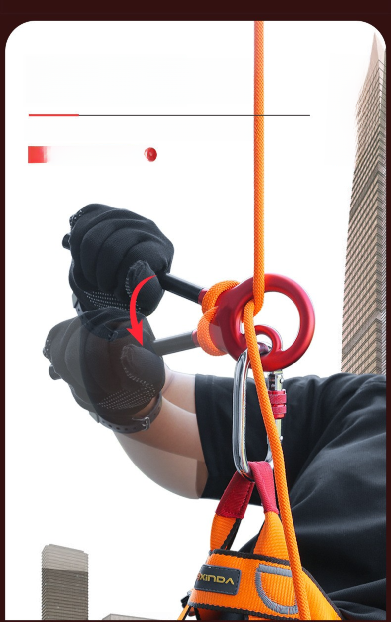 Xinda 9-Word 8-Word Ring Upgraded Rapid Equipment Climbing Gear Slow Rope Descender_voghion.com