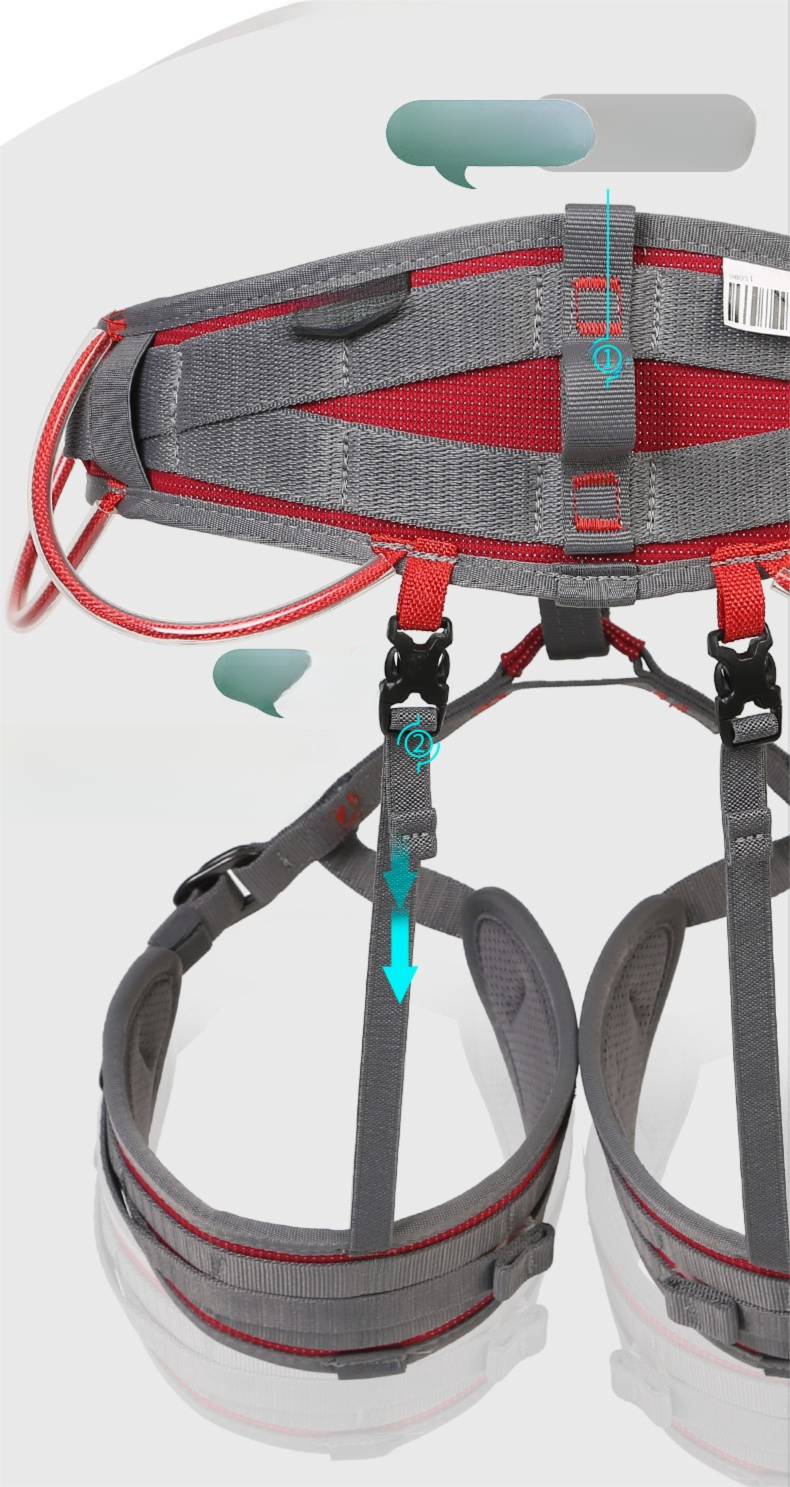 New Chinese Syle Comforable Muli-Funcional Fully Adjusable Mounaineering Rock Climbing Rappelling Safey_voghion.com