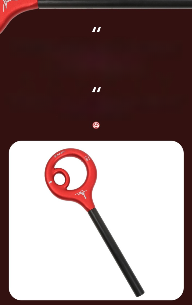 Xinda 9-Word 8-Word Ring Upgraded Rapid Equipment Climbing Gear Slow Rope Descender_voghion.com