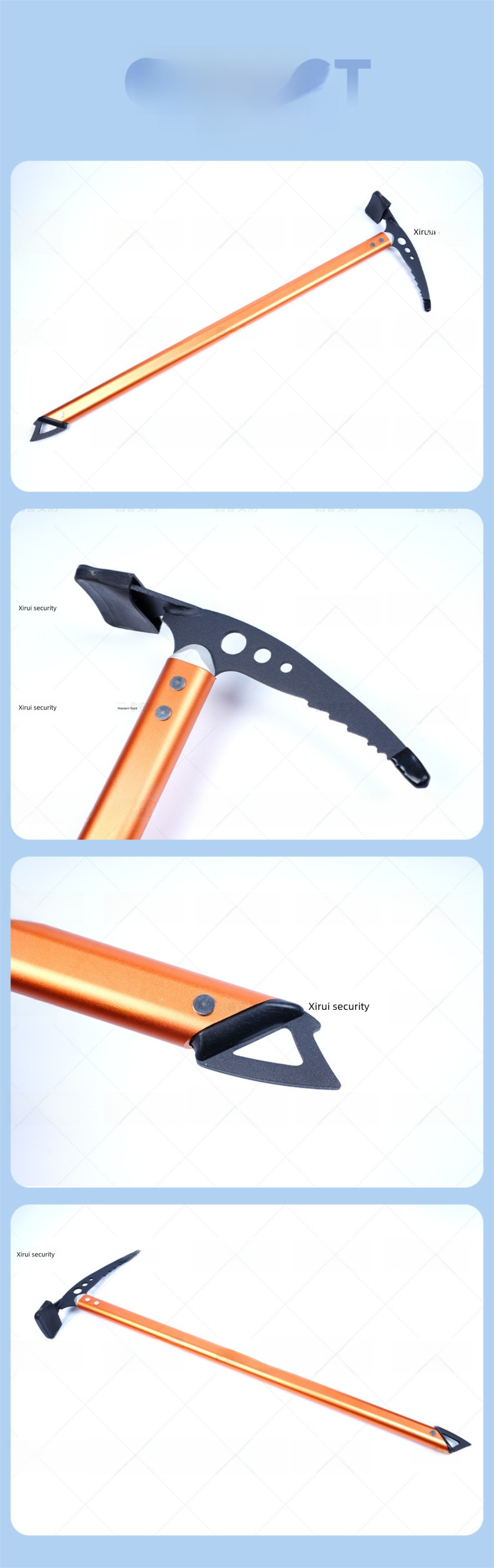 Axe Equipment Aluminum Alloy Pick Walking Outdoor Ice Snow Mountain Climbing Supplies_voghion.com