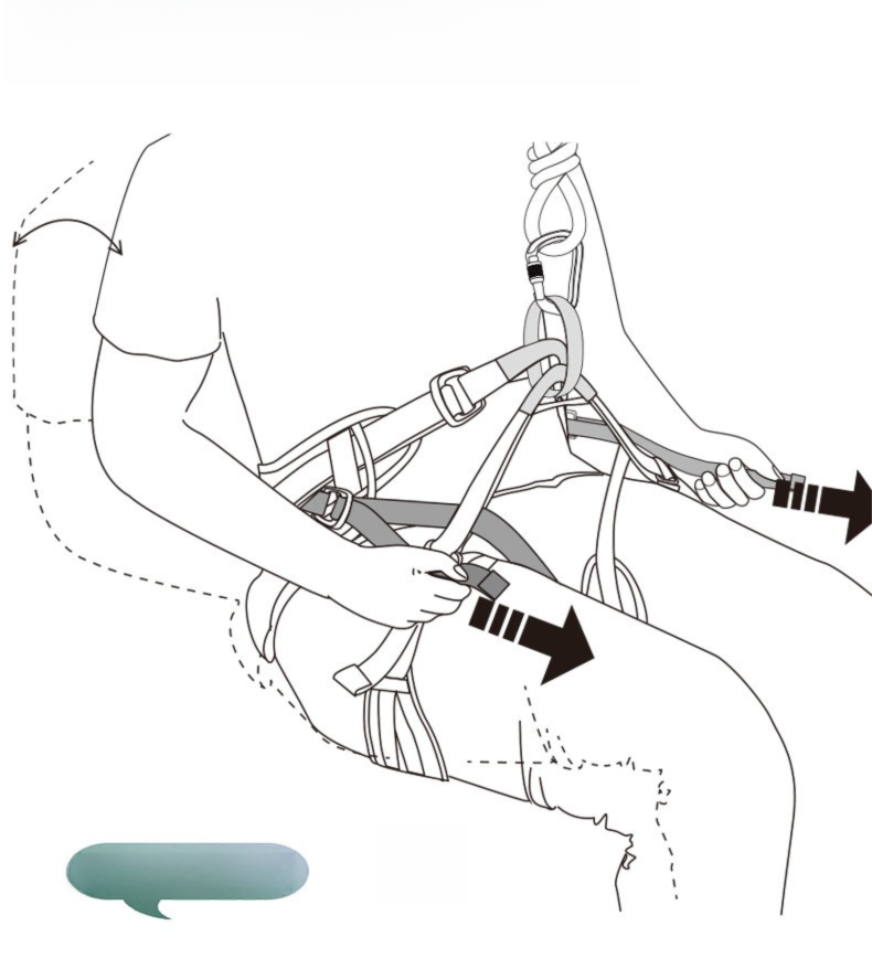 New Chinese Syle Comforable Muli-Funcional Fully Adjusable Mounaineering Rock Climbing Rappelling Safey_voghion.com