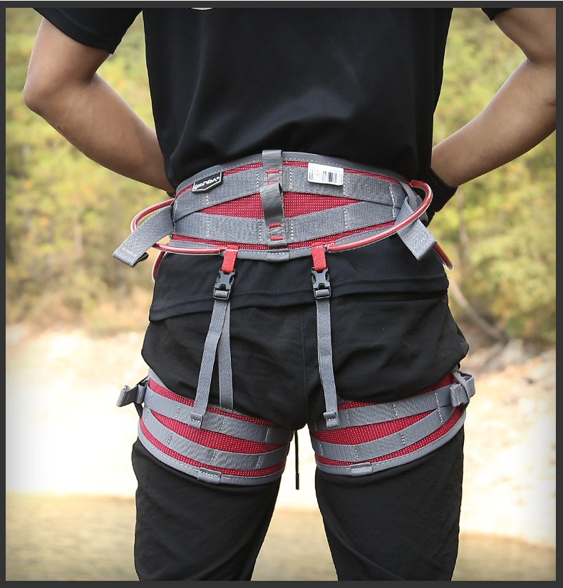 New Chinese Syle Comforable Muli-Funcional Fully Adjusable Mounaineering Rock Climbing Rappelling Safey_voghion.com