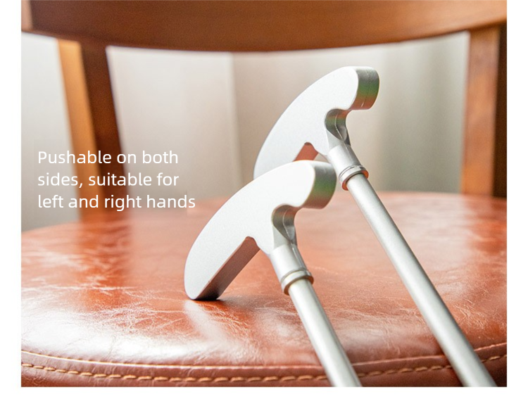 Three Section Clubs Aluminum Alloy Portable Beginner Practice Putter Golf Clubs_voghion.com