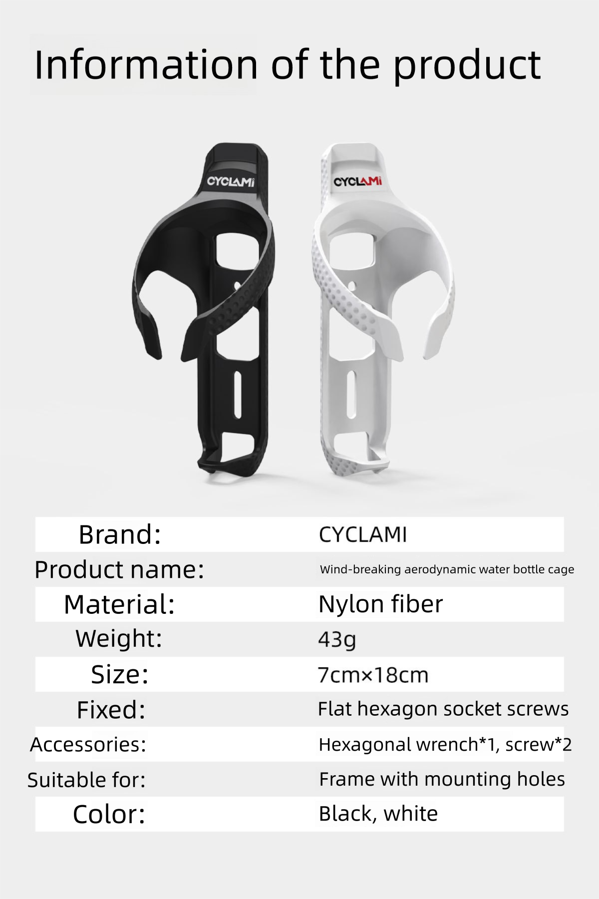 CYCLAMI Ultraleichter Flaschenhalter für Mountainbikes und Rennräder mit Airtag-Positionierung und Getränkehalter_voghion.com