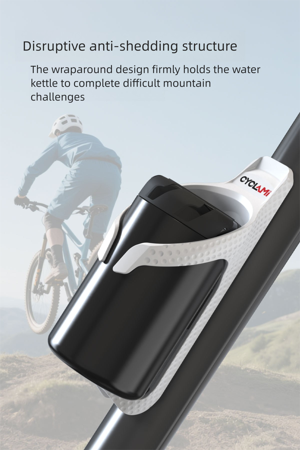 CYCLAMI Ultraleichter Flaschenhalter für Mountainbikes und Rennräder mit Airtag-Positionierung und Getränkehalter_voghion.com