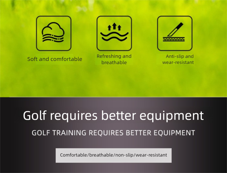 Herren Ultrafeinfasertuch Bequeme, atmungsaktive, langlebige Golfhandschuhe Einzelstück Austauschbar_voghion.com