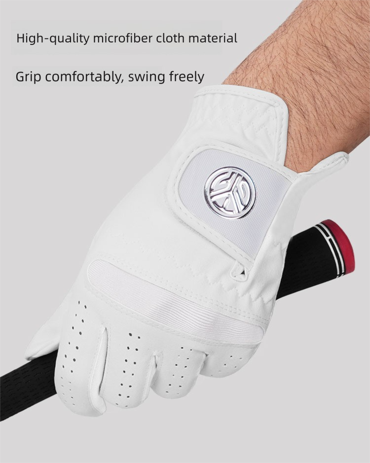 Herren Ultrafeinfasertuch Bequeme, atmungsaktive, langlebige Golfhandschuhe Einzelstück Austauschbar_voghion.com