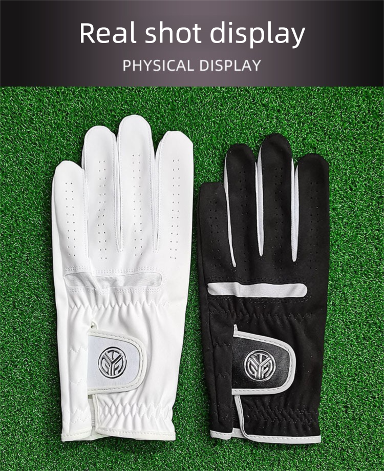 Herren Ultrafeinfasertuch Bequeme, atmungsaktive, langlebige Golfhandschuhe Einzelstück Austauschbar_voghion.com