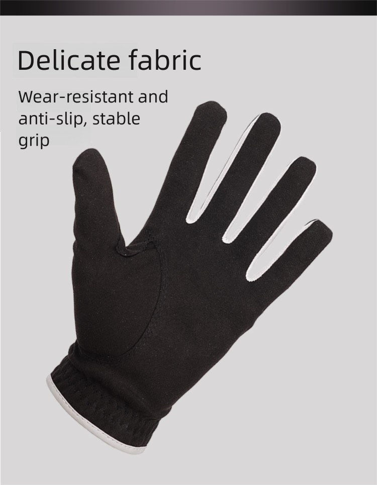 Herren Ultrafeinfasertuch Bequeme, atmungsaktive, langlebige Golfhandschuhe Einzelstück Austauschbar_voghion.com